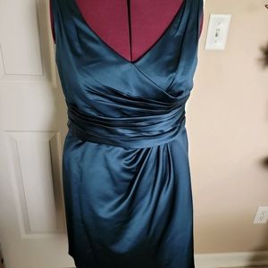 Peacock Blue Bridesmaid/ Prom Dress